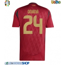 Maglie da calcio Belgio Amadou Onana #24 Prima Maglia Europei 2024 Manica Corta